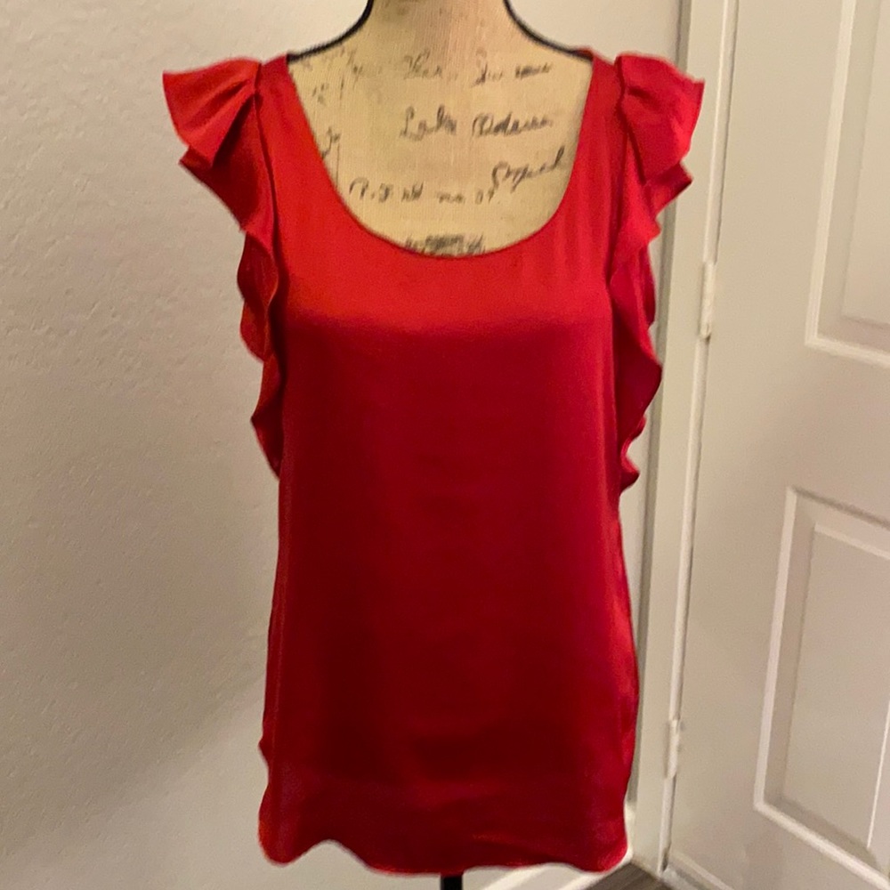 Loft-Red Shirt, Size Small